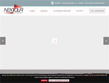 Tablet Screenshot of nextour.it